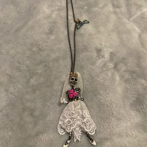 Betsey Johnson Skeleton Bride Necklace